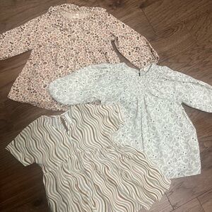 Quincy Mae & Rylee & Cru Floral and Striped Kids Dresses Set
